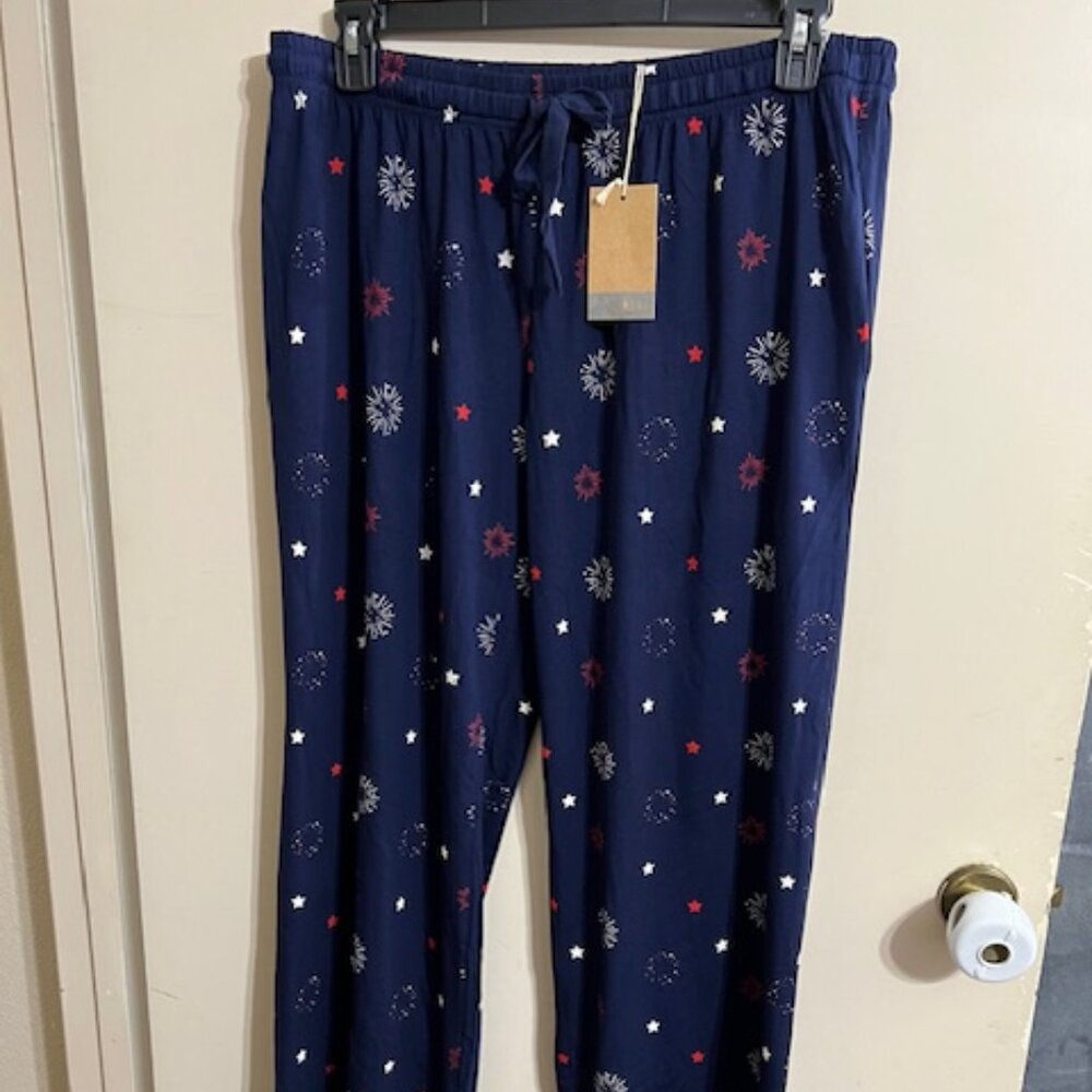 NWT Kyte Baby Women's Lounge Pants (With Pockets) in Fireworks XL